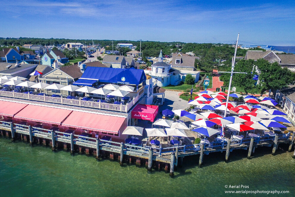 Outdoor dining near our Oceanfront Montauk Hotel